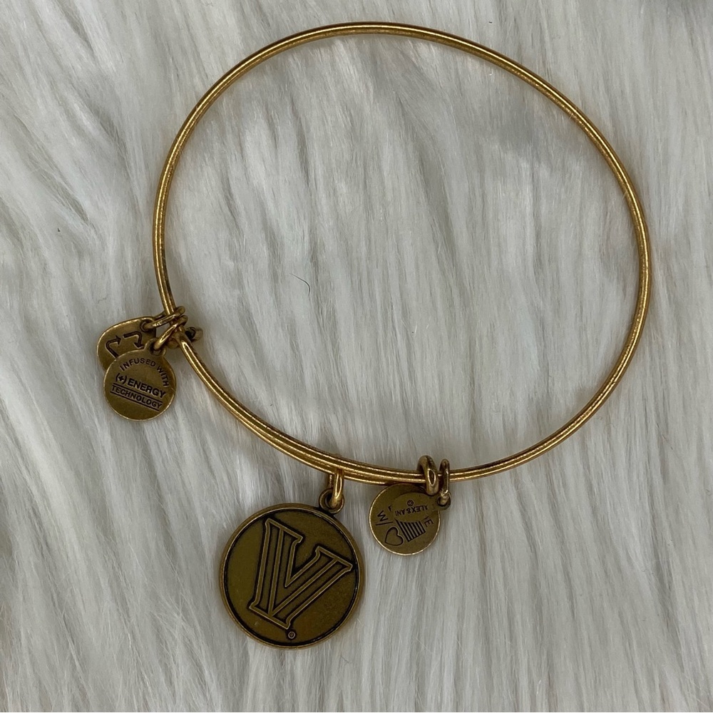 Alex and Ani Villanova University Logo Charm Bangle Rafaelian Gold Bangle